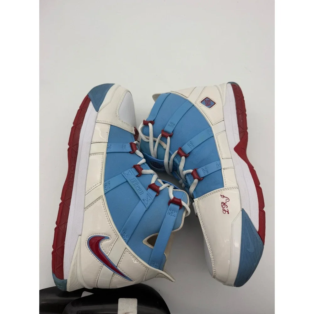 Nike LeBron 3 Retro Houston All-Star University Blue White AO2434-400 Mens 11.5